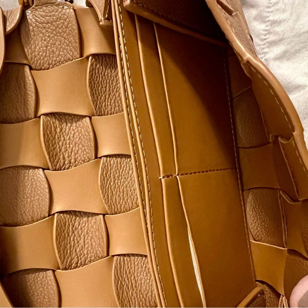 Polene Neiti Clutch Bag in Camel - Picture 3 of 16